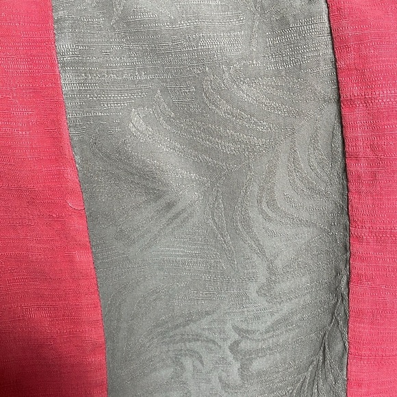 Caribbean Men's Silk Blend Red and Gray Button-Up Shirt, Size XLT - Picture 6 of 6